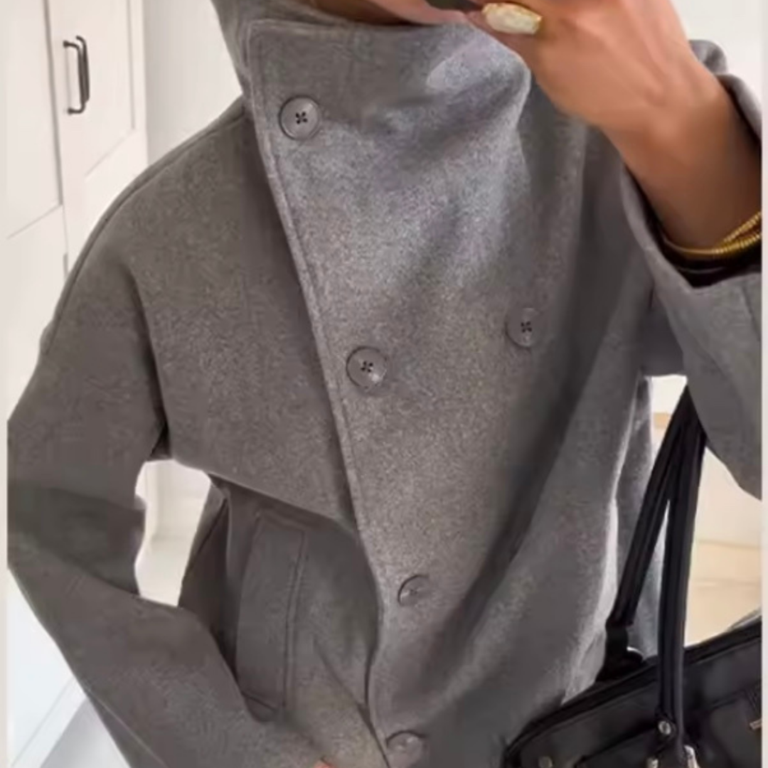 The Mikayla Pea Coat - Ash