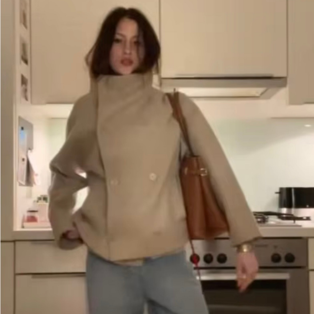 The Mikayla Pea Coat - Ash