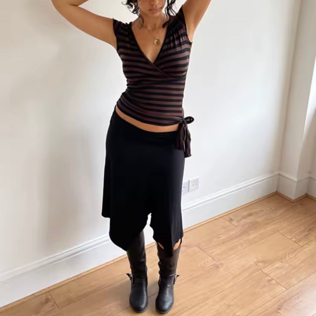 The Evelyn top - Chocolate